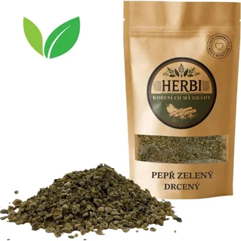 Koření Herbi Pepř zelený drcený 20 g – jemná pálivost a svěží aroma