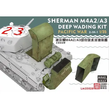 Plastikový model LANMO Model 1/35 Sherman M4A2/A3 Deep Wading Kit Pacific War