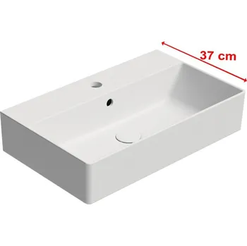 Umyvadlo GSI KUBE X keramické umyvadlo 60x37cm, bílá mat