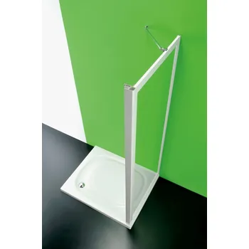 Sprchová zástěna ANTA FISSA MA, 90, 185, Univerzální Levé / Pravé, Polystyrol 2,2 mm (acrilico), Bílá BSAFI90MAP + slevový kód