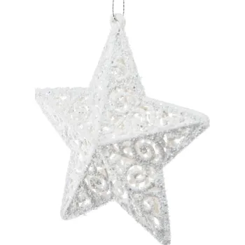 Vánoční dekorace Plastová vánoční ozdoba 11,5 cm Star – Dakls ID_1426945
