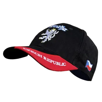 Kšiltovka Numberoplus Dětská Fotbalové kšiltovka - Czech Republic červená