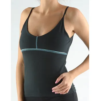 GINA dámské košilka, úzká ramínka, šité 98065P Barva: černá, Velikost: S