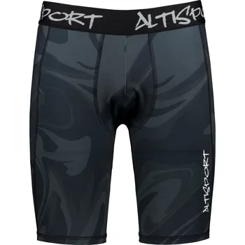 Dámské kalhoty Pánské sportovní legíny nad kolena premium ALTISPORT VOJ/ALM072LEG02 ČERNÁ XL