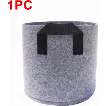 Mulčovací textilie Pěstební květináč z netkané textilie - 1 ks (7 velikostí) Barva: Šedá, Velikost: 18x15 cm