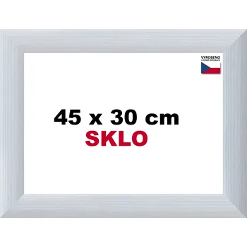 Rám na obraz BFHM Alaska hliníkový rám 45x30cm - stříbrný