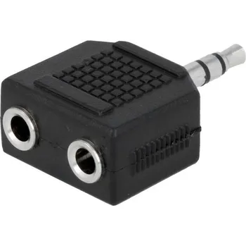 Audio kabel Stereo rozbočovač AC-012 - jack 3,5mm, zástrčky jack 3,5 mm