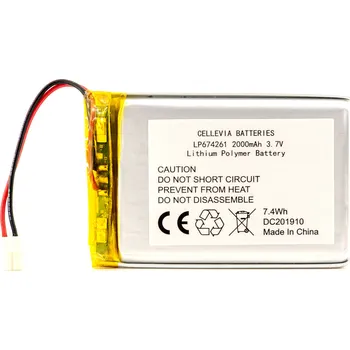 Článková baterie Li-Pol nabíjecí baterie 3,7V / 2000mAh