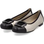 Dámské kožené baleríny D0K12-90 Remonte zlatá Barva: metallic, Velikost: 38