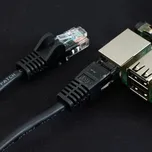 Síťový kabel, 1m, černá