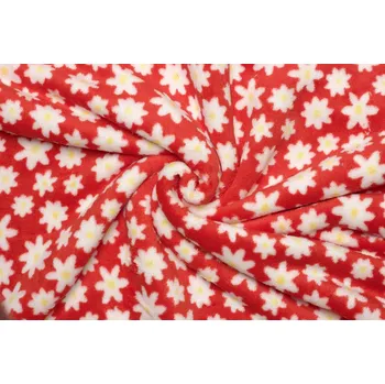 Coral fleece Soft - Květinový vzor