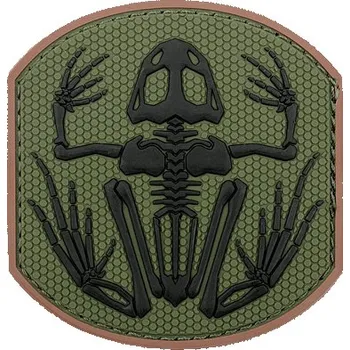 Nášivka Nášivka na suchý zip Frog Skeleton PVC 2