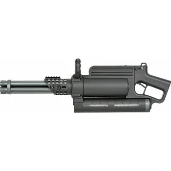 Airsoftová zbraň WELL WE23-X rotační kulomet minigun černá elektrická