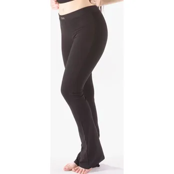 Dámské kalhoty GINA dámské kalhoty zvonové prodloužená délka, dlouhé, šité, klasické, jednobarevné 96002P Barva: černá, Velikost: XL