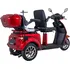 Elektrický invalidní skútr inSPORTline Zorica Duo tříkolový elektrický skútr pro dva červený