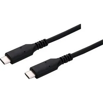 Datový kabel C-TECH Kabel USB 4.0, Type-C (CM/CM), PD 100W, 40Gbps, 1m, černý CB-USB4-1B