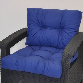 Podsedák Polstr na křeslo z umělého ratanu - modrý melír - SLEVA 3% s kodem radost25