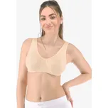 GINA dámské podprsenka sportovní na zapínání, bez kostice, šité, jednobarevné 97001P Barva: tělová, Velikost: M