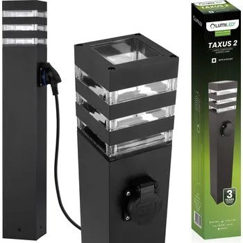 Dekorativní svítidlo Svítidlo zahradní Sloupek externí Stojący E27 LED z Gniazdem TAXUS 2 60cm LUMILED