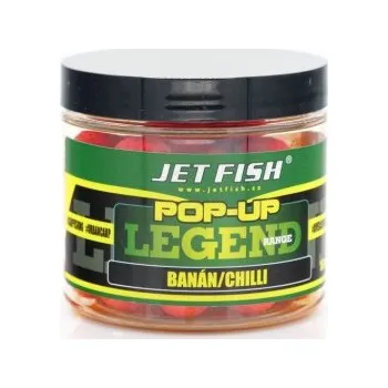 Boilies Jetfish Jet Fish Legend Range Pop-Up - Banán/Chilli - 16mm