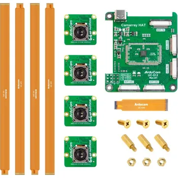 Elektronická stavebnice Arducam Sada 4 64Mpx kamer pro Raspberry Pi s automatickým ostřením