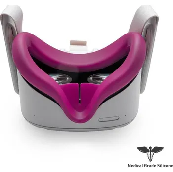 VR brýle VRCover Silikonový kryt pro Oculus Quest 2, fialový