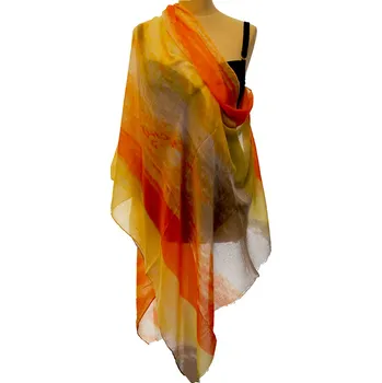 Dámské šaty Pareo, šátek k plavkám ST 870270 oranž