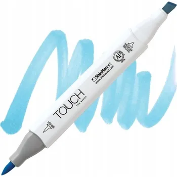 Lihová fixa TOUCH oboustranná Brush & Chisel, B67 Pastel blue