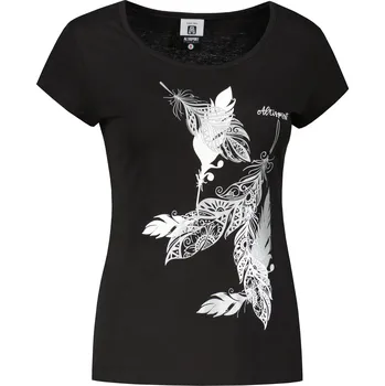 Dámské tričko Dámské triko ALTISPORT ALW178122 ČERNOSTŘÍBRNÁ S