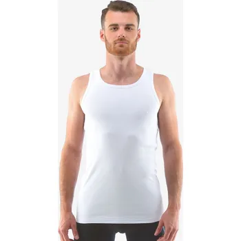 Nátělník GINA pánské nátělník, širší ramínka, šité, jednobarevné 78002P Barva: Bílá, Velikost: XL