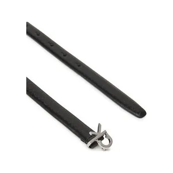 Opasek Dámský pásek Calvin Klein Ck Buckle Skinny Belt 1.5_Mono K60K612933 Černá 135