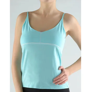 GINA dámské košilka, úzká ramínka, šité 98065P Barva: sv. tyrkysová, Velikost: S