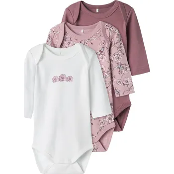 BODY KOJENECKÉ NAME IT S KYTIČKAMI 3 KS, GRAPE SHAKE Velikost: 98