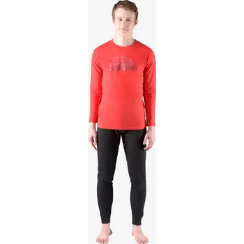 Chlapecké pyžamo GINA dětské pyžamo dlouhé chlapecké, šité, s potiskem Pyžama 2022 69003P Barva: červená černá, Velikost: 140/146