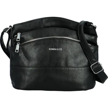Kabelka Trendy dámská koženková crossbody kabelka Franka, černá