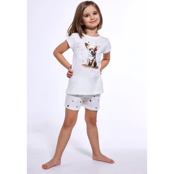 Cornette pyžamo dívčí 787/108 Chihuahua - ecru, 98-104 (Dívčí pyžamo Cornette)