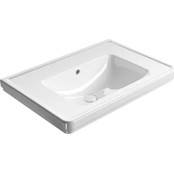 Umyvadlo GSI CLASSIC keramické umyvadlo 75x50cm, bez otvoru, bílá ExtraGlaze
