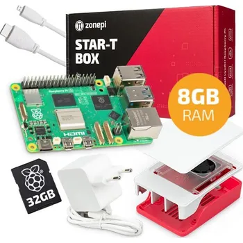 Stolní počítač Oficiální sada s Raspberry Pi 5 (8GB RAM) + krabička + 32GB microSD + příslušenství
