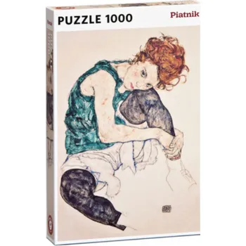 Puzzle Puzzle Schiele: Sedící dívka - 1000 dílků
