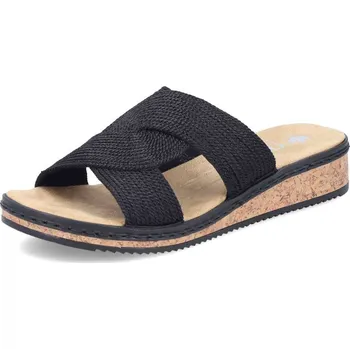 Dámské pantofle Dámské nazouváky RIEKER V3669-00 černá S5 41