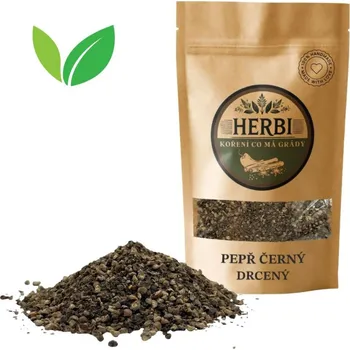 Koření Herbi Pepř černý drcený, 50 g – intenzivní chuť pro každé jídlo