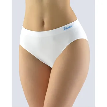 Dámské oblečení GINA dámské kalhotky klasické, širší bok, bezešvé Natural Bamboo 00041P Barva: bílá dunaj, Velikost: M/L