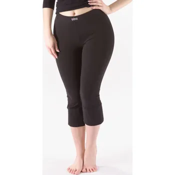 GINA dámské legíny 7/8 délka, 7/8 kalhoty, šité, klasické, jednobarevné 95004P Barva: černá, Velikost: L