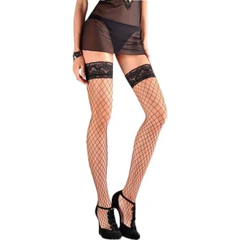 Dámské punčochy Punčochy kabaretky Erotica Calze 153 černé XL/XXL