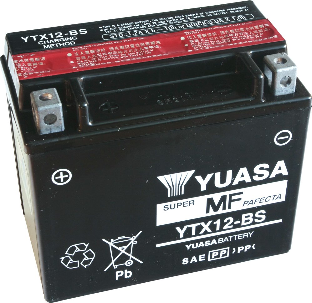 motobaterie YUASA YTX12-BS (12V 10Ah)