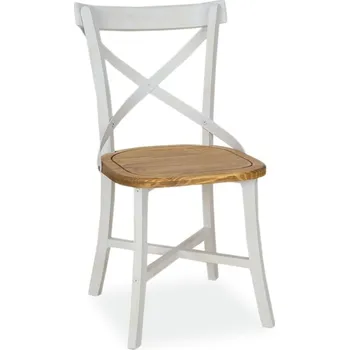 Jídelní židle SIGNAL Jídelní židle - LARS, celodřevěná, medová borovice/bílá borovice (VYSTAVENO NA PRODEJNĚ) Barva/dekor: medová borovice/bílá borovice