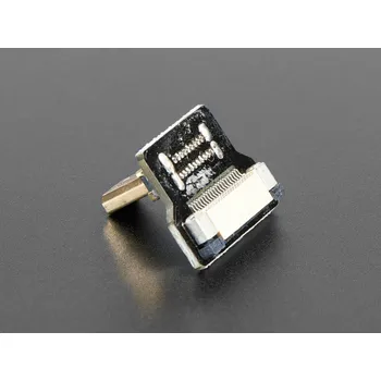 Video kabel micro HDMI adaptér pro DIY HDMI kabel, pravoúhlý, konektor: pravý ohyb (nahoru)