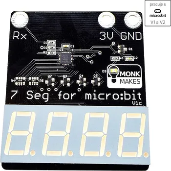 Elektronická stavebnice LED displej sedmisegmentový, 4místný pro micro:bit