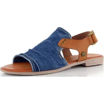 Dámské sandále Mustang sandály s plným nártem jeansblau 1388-808-841 - 39 | P694273