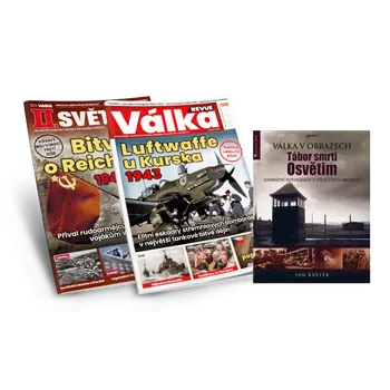 Časopis Válka REVUE a II. světová - Předplatné na rok se speciály a knihou Tábor smrti Osvětim - Válka v obrazech (od č. 4/2026) (do č. 3/2027)